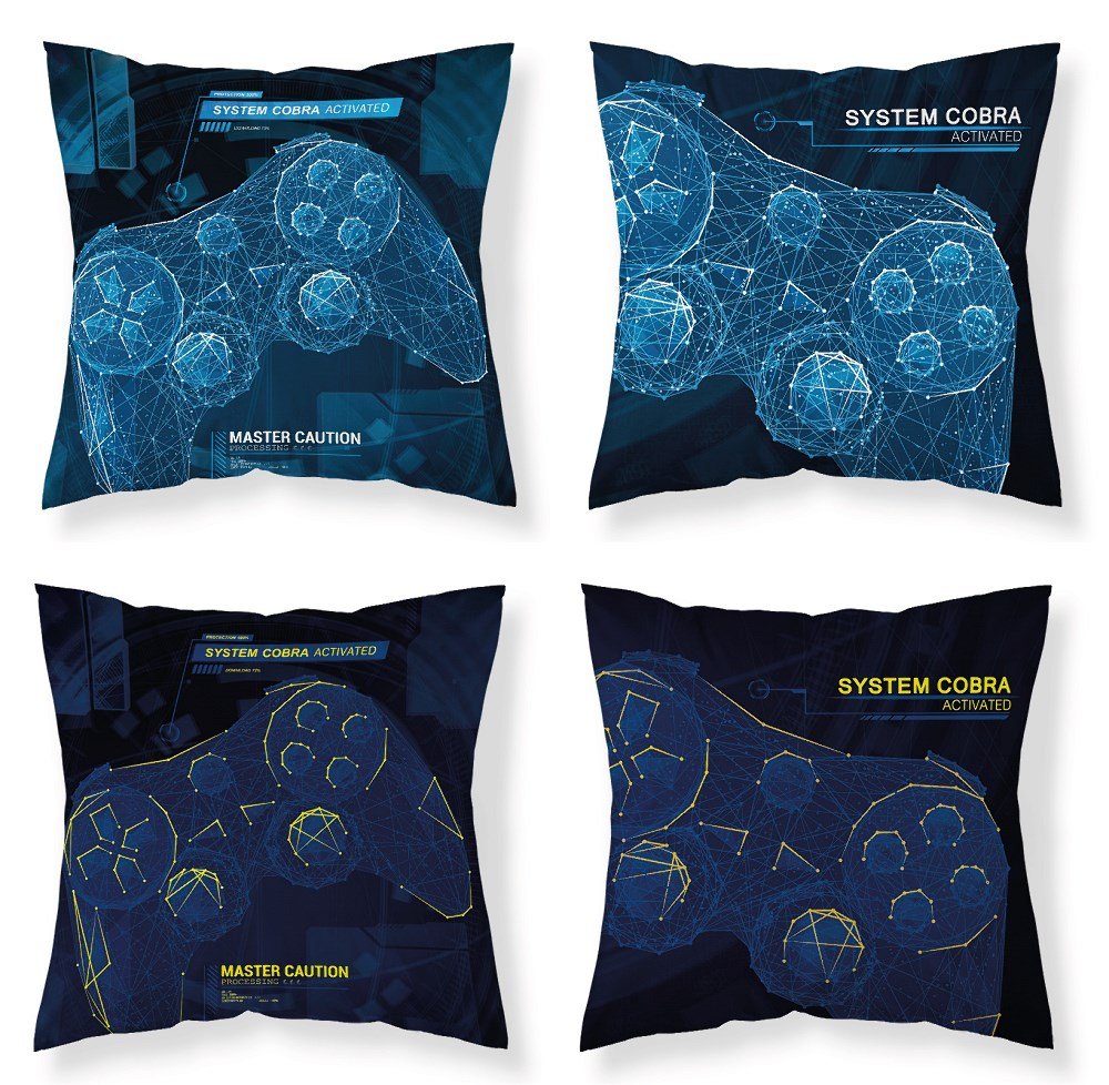 Detexpol Poszewka świecąca w ciemności 40x40 Gamer Gracz pad PF007_20211128184405