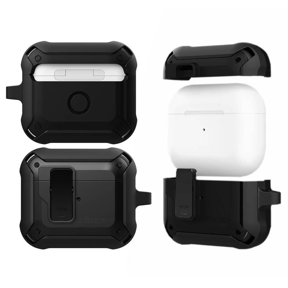 Apple NILLKIN Etui Case Nillkin Bounce do Airpods Pro (Czarne) 6902048231160
