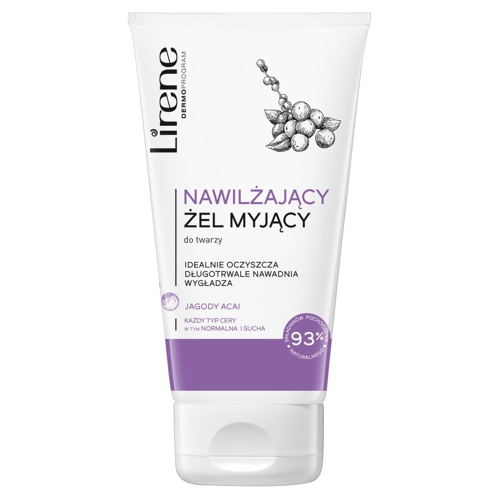 Lirene Lirene Pielęgnacja Oczyszczająca - Ultra nawilżający żel myjący Jagody Acai 150ml