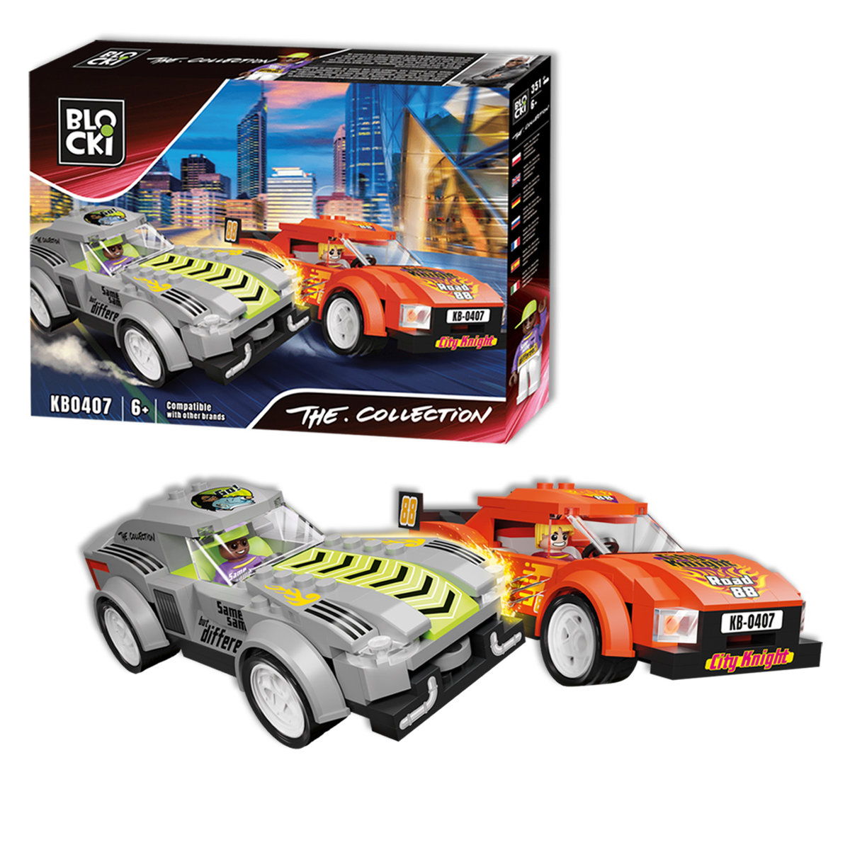 Klocki BLOCKI BLOCKI The Collection City Racing Nocny wyścig KB0407