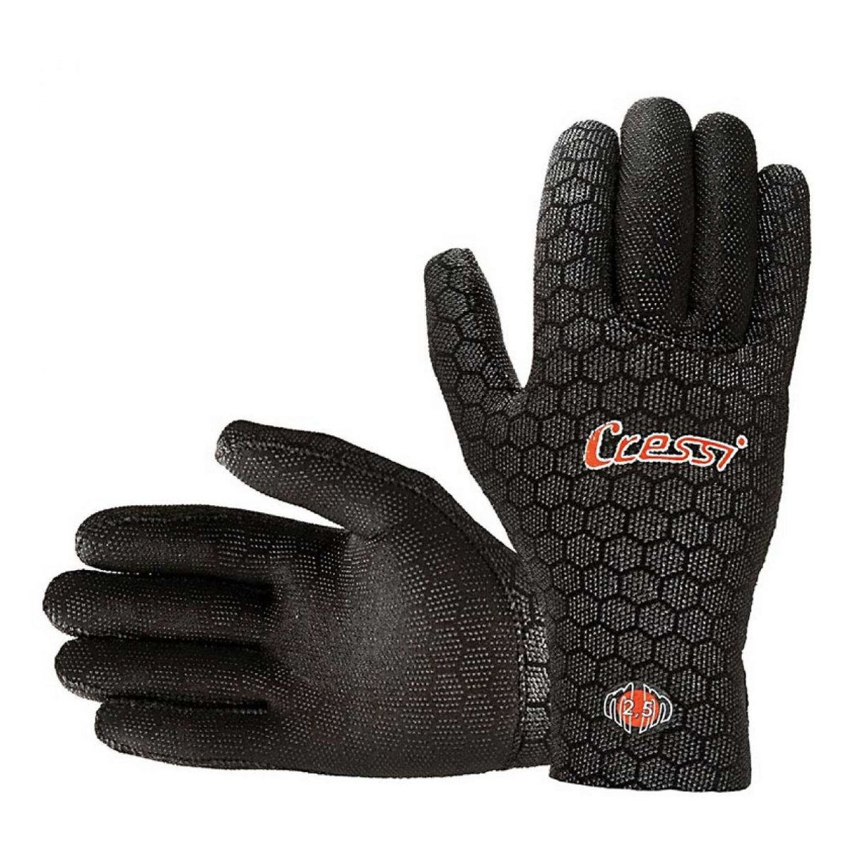 Cressi High Stretch, rękawice do nurkowania Premium Neopren 2,5/3,5/5 mm, czarny, xl LX475804