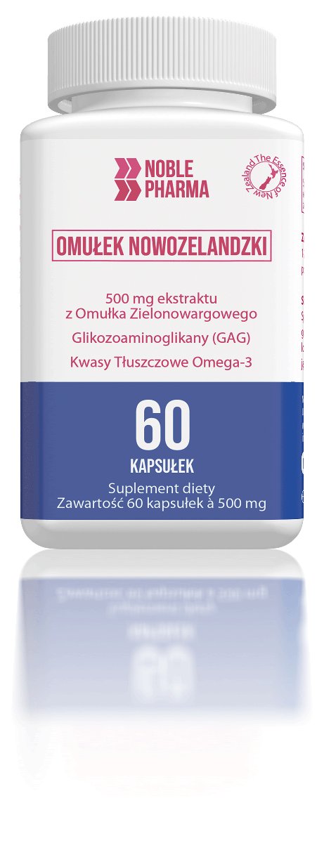 NoblePharma Omułek nowozelandzki, suplement diety, 60 kapsułek Duży wybór produktów | Dostawa kurierem DHL za 10.90zł !!!| Szybka wysyłka do 2 dni roboczych! | 3500321