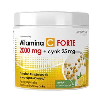 Activlab Pharma Witamina C 2000 mg + Cynk 25 mg Forte, suplement diety, 500 g Duży wybór produktów | Dostawa kurierem DHL za 10.90zł !!!| Szybka wysyłka do 2 dni roboczych! | 3718741