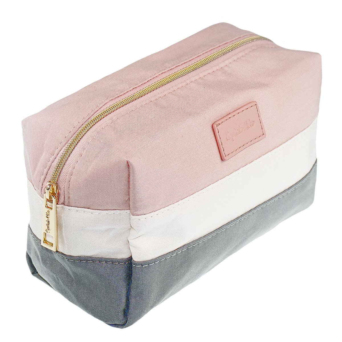 Kosmetyczka damska łazienkowa aksamitna różowa Captain Mike