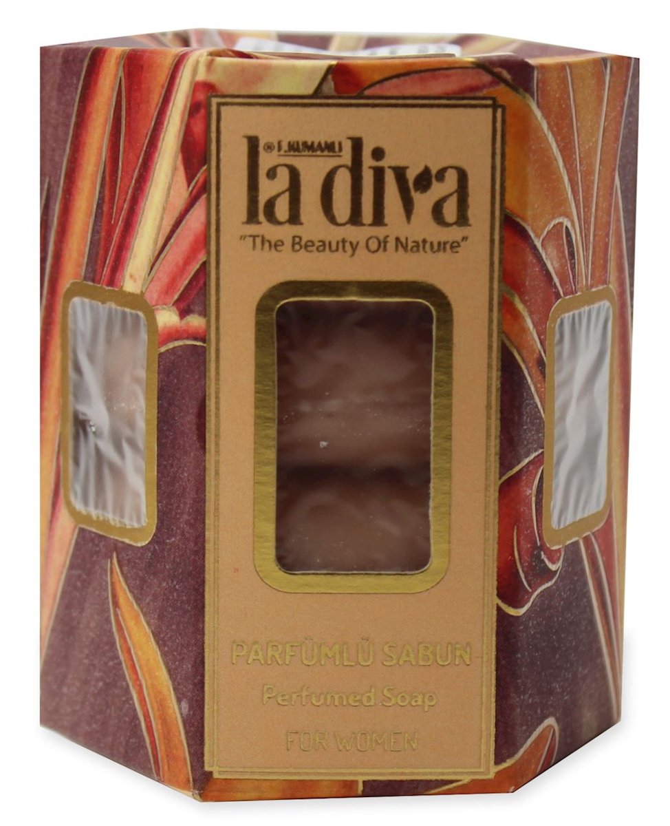 LA DIVA MYDŁO W KOSTCE TWIST DLA KOBIET PERFUMOWANE (4 x 45 g) 180 g - LA DIVA BP-8699266393364