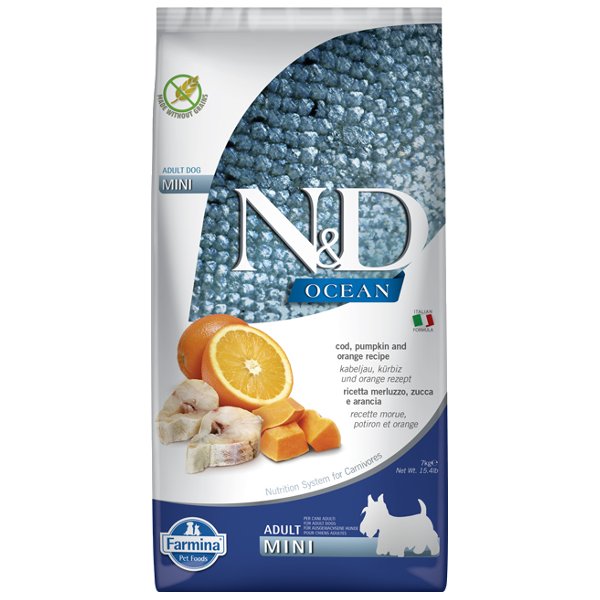 Farmina Ocean Adult Mini Codfish&Pumpki&Orange 7 kg