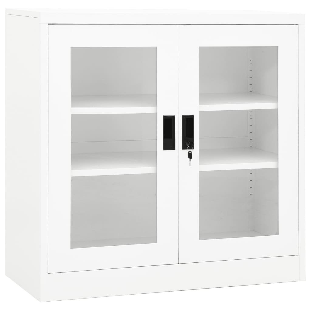 Vidaxl Szafka Na Dokumenty, Biała, 90X40X90 Cm, Stalowa