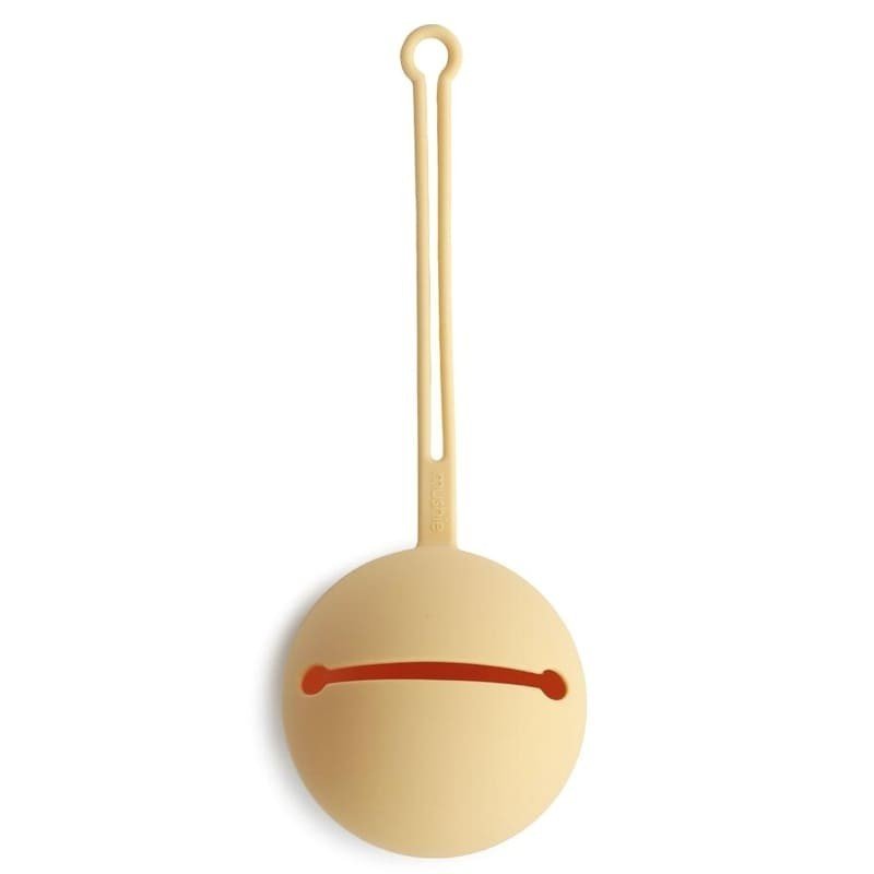 Mushie - Etui Na Smoczek Do Wózka Kula Ball Pale Daffodil