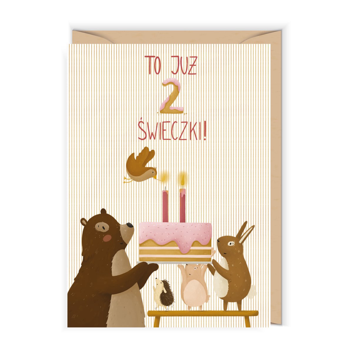 Kartka Na Drugie Urodziny Dwie Świeczki