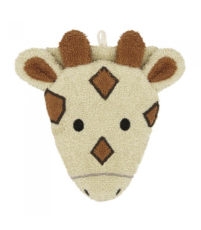 Myjka Do Kąpieli Dla Dzieci, Rękawica Kąpielowa, Pacynka, Mała, Żyrafa Gisela, Bawełna Organiczna, Gots, Fürnis