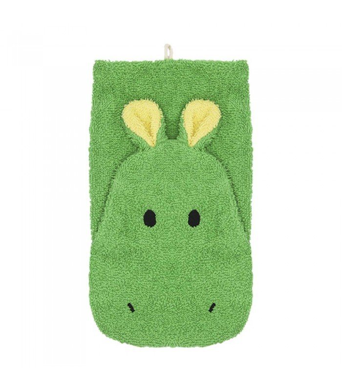 Myjka Do Kąpieli Dla Dzieci, Rękawica Kąpielowa, Pacynka, Mała, Hipopotam Norbert, Bawełna Organiczna, Gots, Fürnis