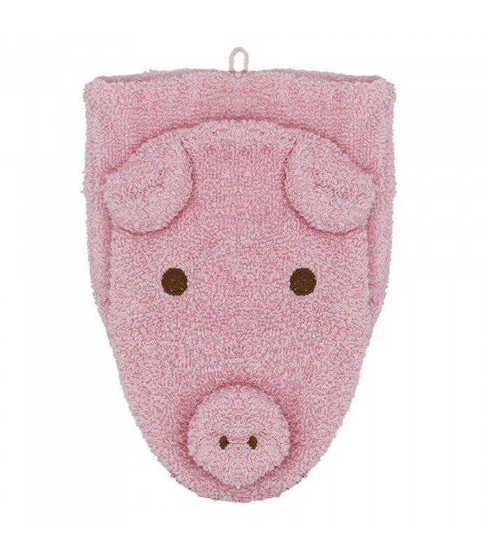 Myjka Do Kąpieli Dla Dzieci, Rękawica Kąpielowa Duża, Świnka Zofia, Bawełna Organiczna, Gots, Fürnis