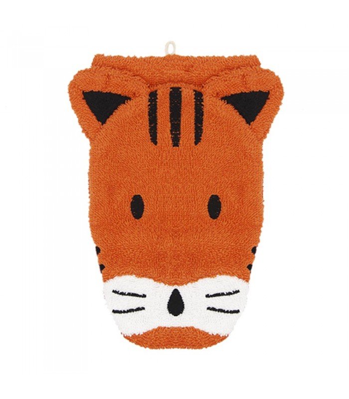 Myjka Do Kąpieli Dla Dzieci, Rękawica Kąpielowa Duża, Tygrys Theo, Bawełna Organiczna, Gots, Fürnis