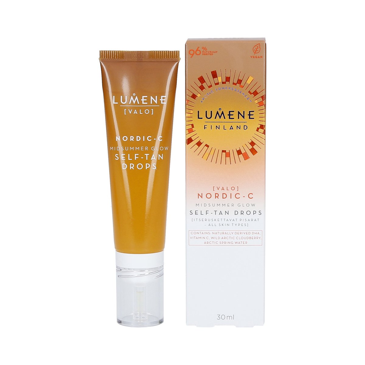 Lumene VALO - NORDIC-C SELF-TAN DROPS - Krople samoopalające - 30 ml