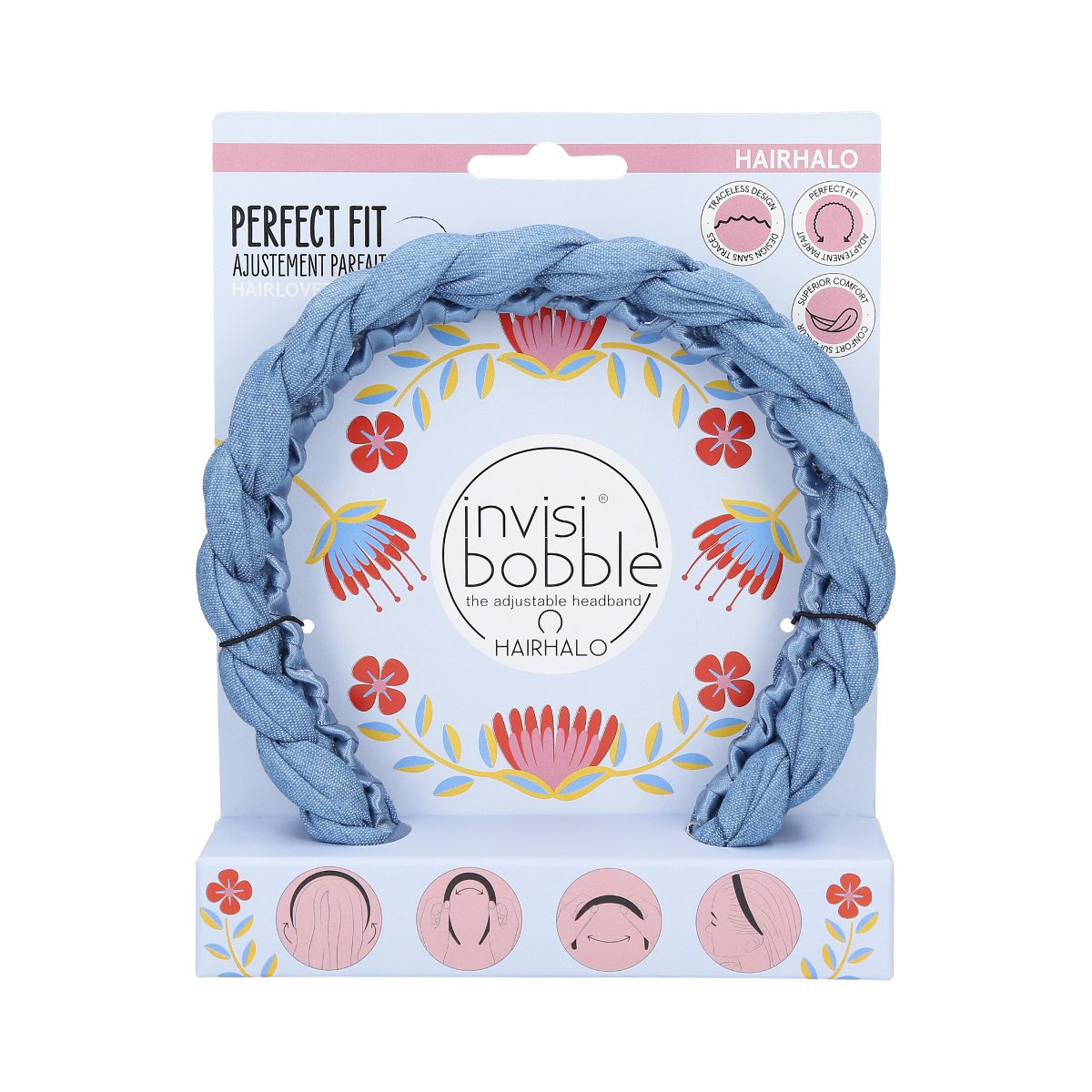 INVISIBOBBLE, HAIRHALO, Regulowana opaska do włosów (Margarita Bonita), 1 szt.