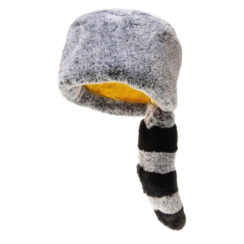 Rockahula Kids - czapka zimowa futerko z ogonem Ronnie Racoon Furry 3 - 6 lat