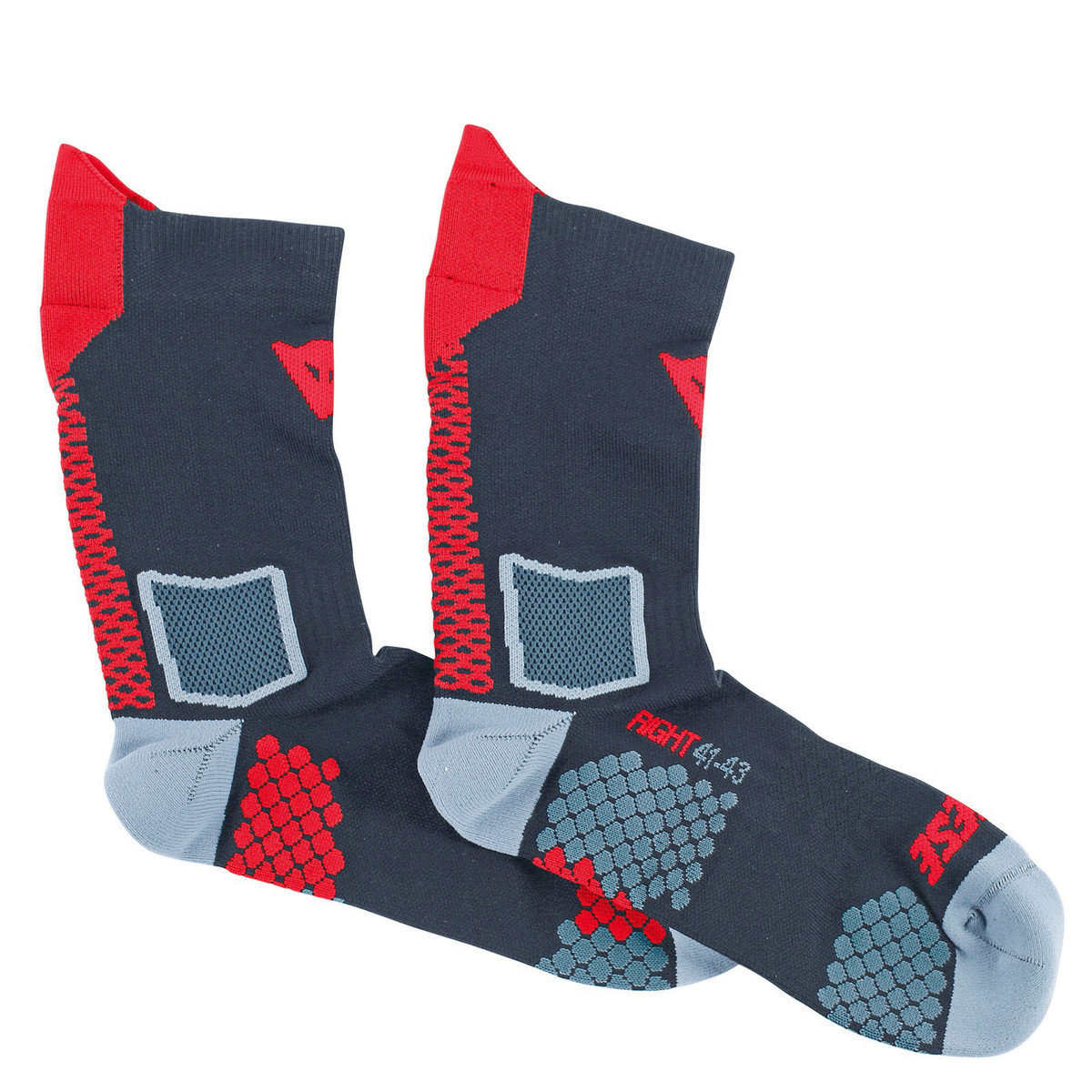 Dainese skarpety D-Core Mid Sock, small, czarny/czerwony 1915955_606_M