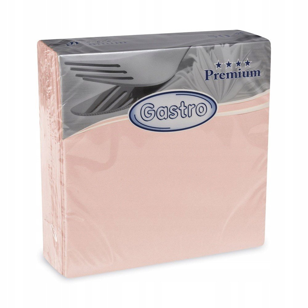 Serwetki flizelinowe premium różowe 40x40cm 50szt