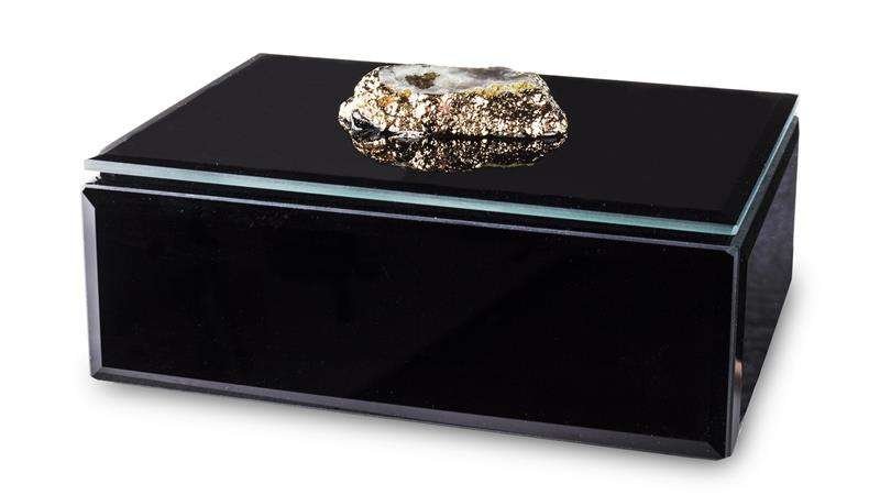 Szkatułka na biżuterię, Czarny