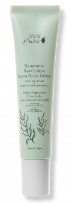 Krem nawilżający z minerałami morskimi – 100% PURE Restorative Sea Culture Extra Riche Créme