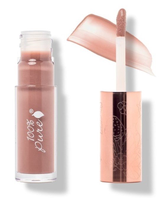 100% Pure, Fruit Pigmented Lip Gloss, błyszczyk do ust Pink Caramel, 4,17 ml