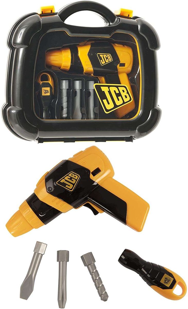 JCB Tool Case & BO Drill (wysyłka z Wielkiej Brytanii)