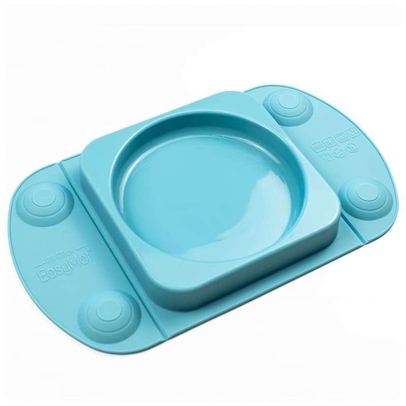EASYTOTS EASYTOTS - Easytots  -  Easymat Mini Max 2in1 Silikonowy Talerzyk z Podkładką  -  Lunchbox Teal