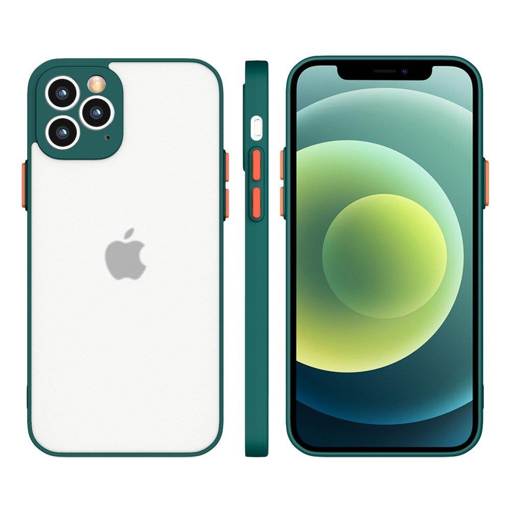 Hurtel Milky Case silikonowe elastyczne półprzezroczyste etui do Samsung Galaxy S21+ 5G (S21 Plus 5G) ciemnozielony