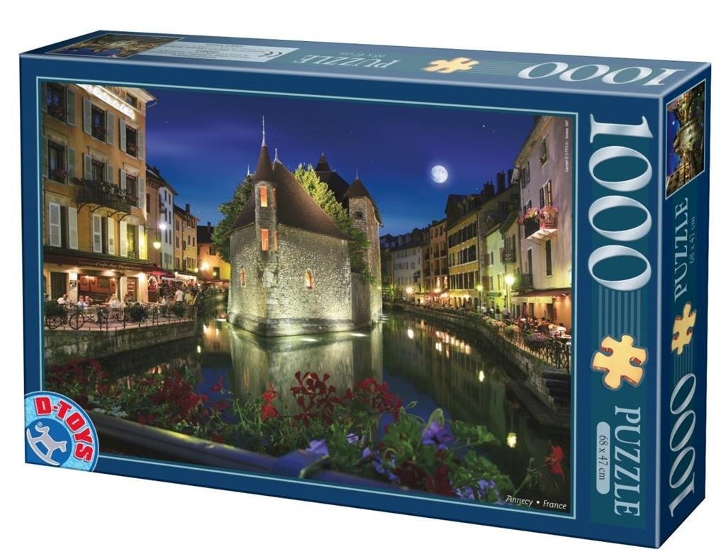 Puzzle 1000 Francja Annecy nocą Nowa