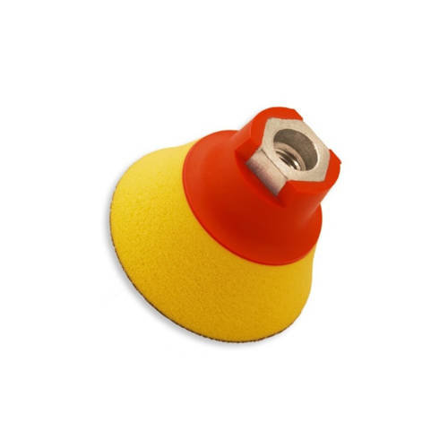 Flexipads talerz tarcza mocująca na rzep M14 soft żółta pianka 75mm (10390) FLE000146