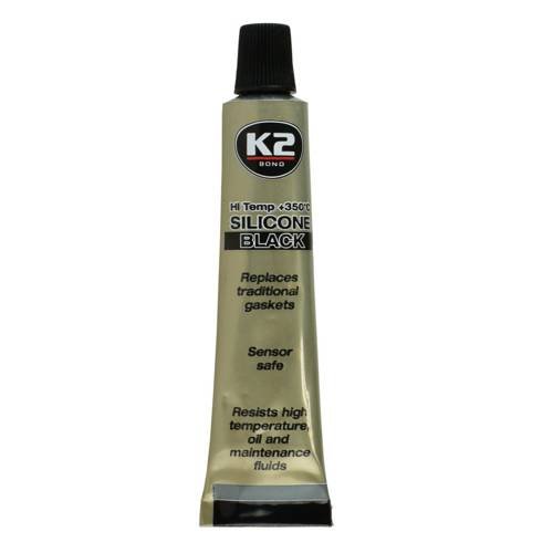 K2 Wysokotemperaturowa płynna uszczelka +350°C 21g SILIKON CZARNY B205 B205