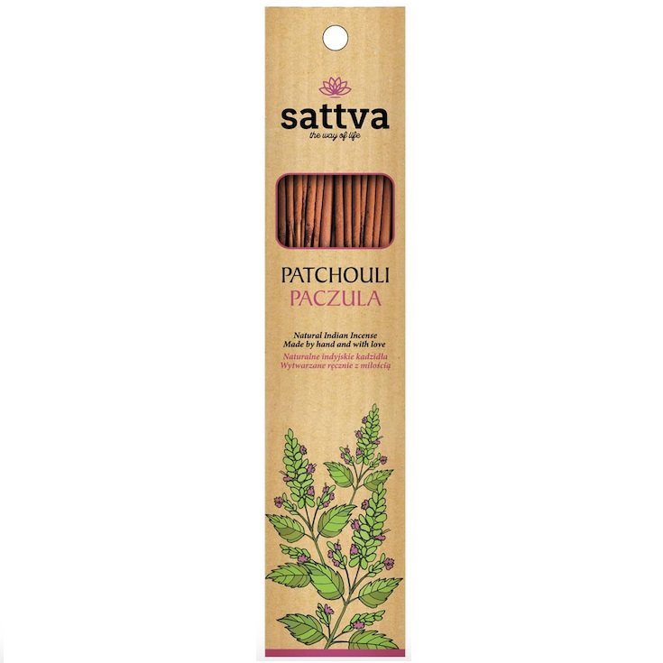 Sattva Sattva Natural Indian Incense naturalne indyjskie kadzidełko Paczula 15szt | JUŻ OD 250 ZŁ 5903794180246