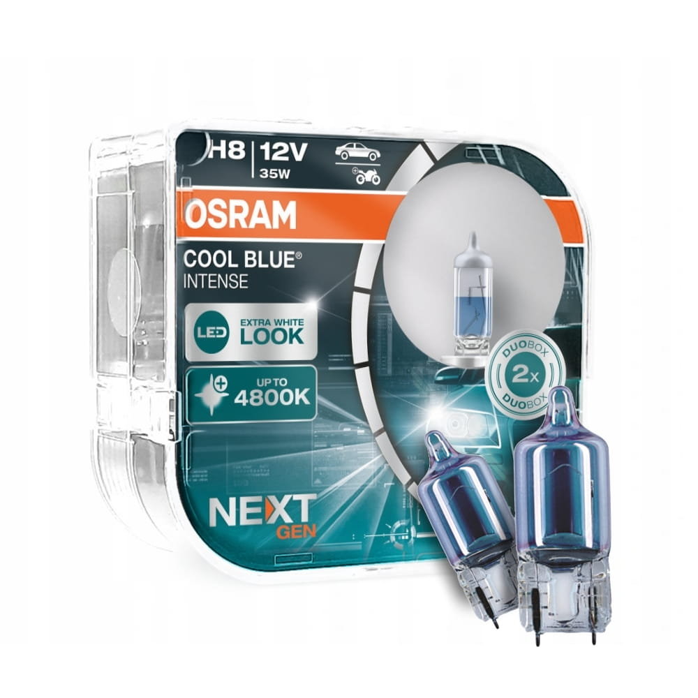 Osram COOL BLUE Intense NextGen H8 PGJ19-1 12V 35W DUO + Osram W5W Intense