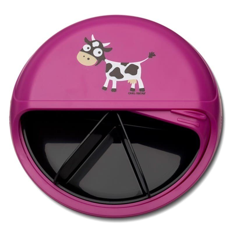 Carl Oscar Carl Oscar BIG SnackDISC 5 komorowy obrotowy pojemnik na przekąski Purple Cow 7350071501474