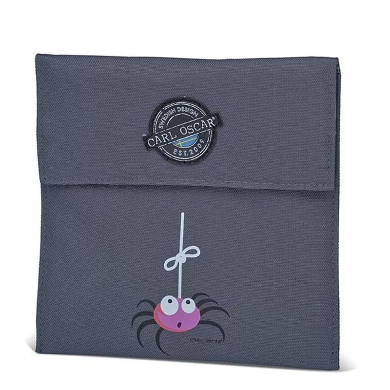 Carl Oscar Temp Lunch Jar CARL OSCAR - Carl Oscar Pack'n'snack Sandwich Bag Torebka Termiczna na Kanapki Grey  -  Spider