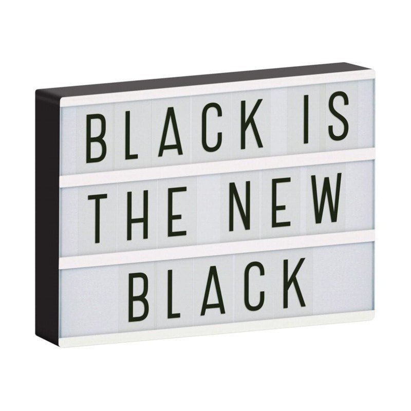 A Little Lovely Company A Little Lovely Company - Lampa Lightbox LED A4 Black