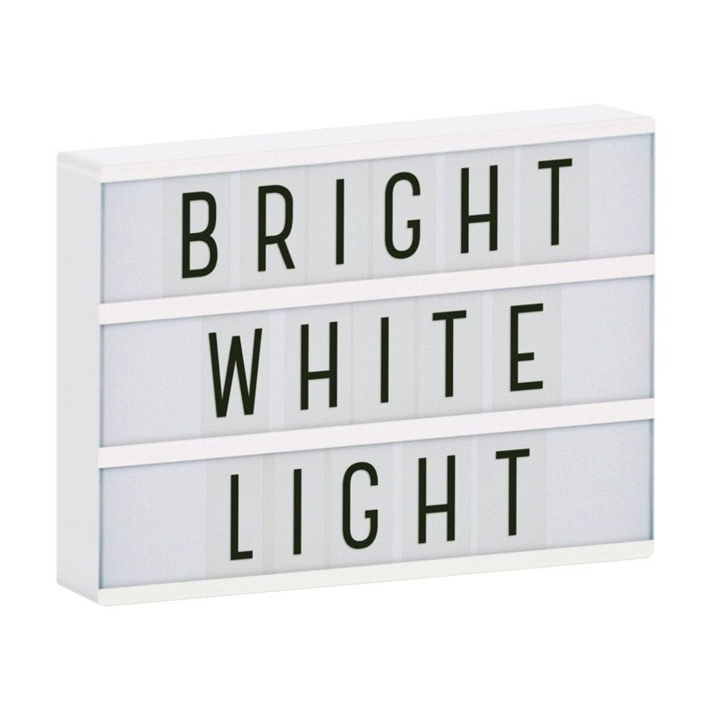 A Little Lovely Company A Little Lovely Company - Lampa Lightbox LED A4 White
