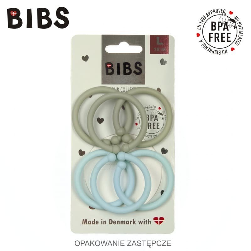 BIBS LOOPS 6-PACK - SAGE & MINT