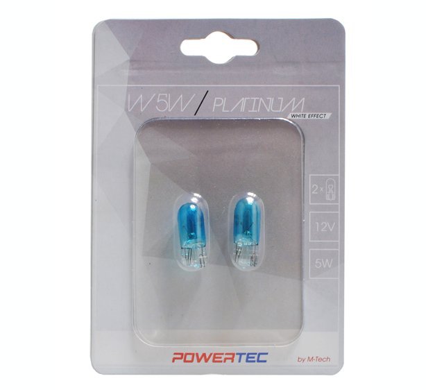 Żarówka Powertec W5W T10 White Effect 12V 5W -2szt