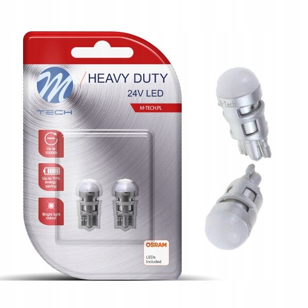 Żarówka M-Tech LED W5W z diodami OSRAM 24V