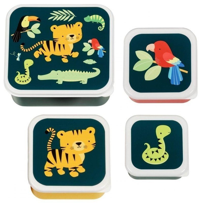 A Little Lovely Company A Little Lovely Company  -  Lunchbox Tygrysek Zestaw 4 Szt.