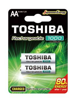 Toshiba Akumulator READY TO USE TNH-6GLE BP-2C AA 1000mAh Blister 2 szt