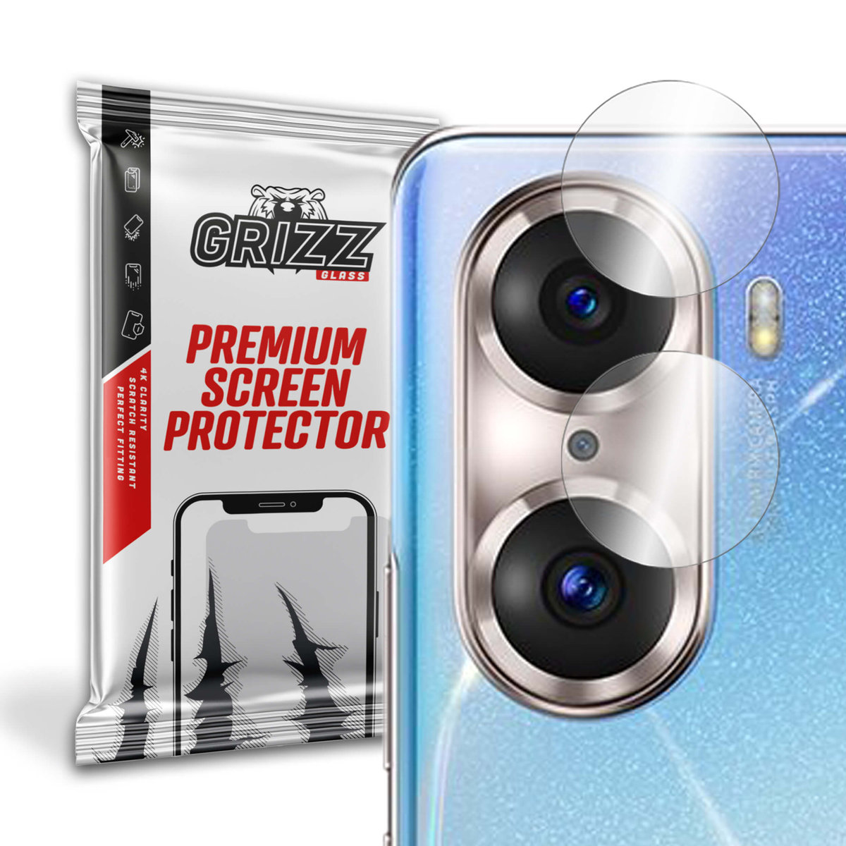 GrizzGlass HybridGlass Camera szkło hybrydowe na obiektyw do Honor 60 Pro