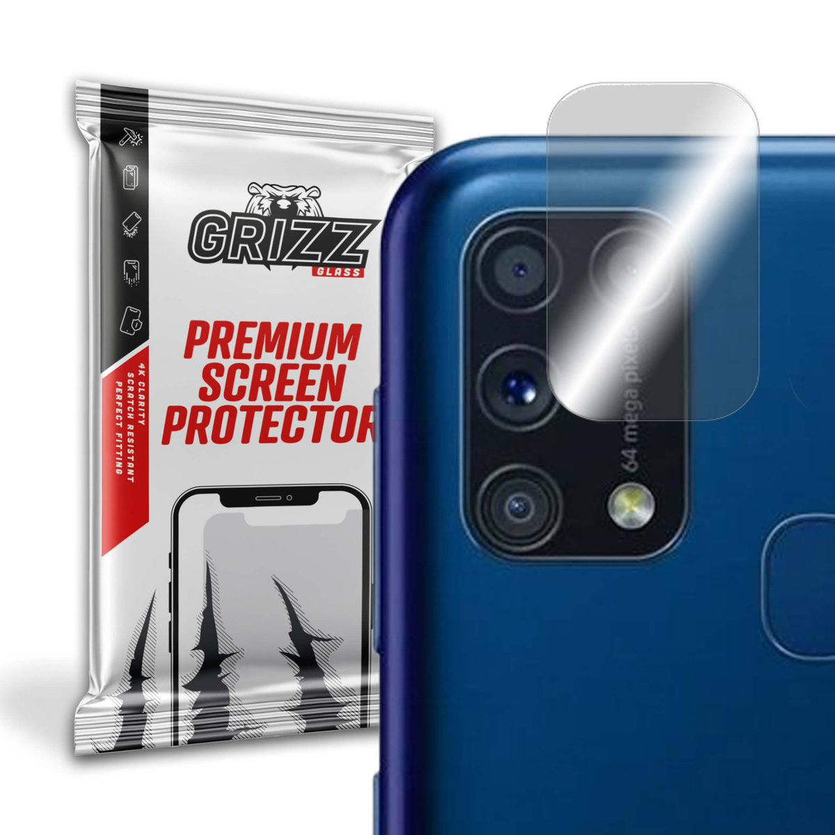 GrizzGlass HybridGlass Camera szkło hybrydowe na obiektyw do Samsung Galaxy M31