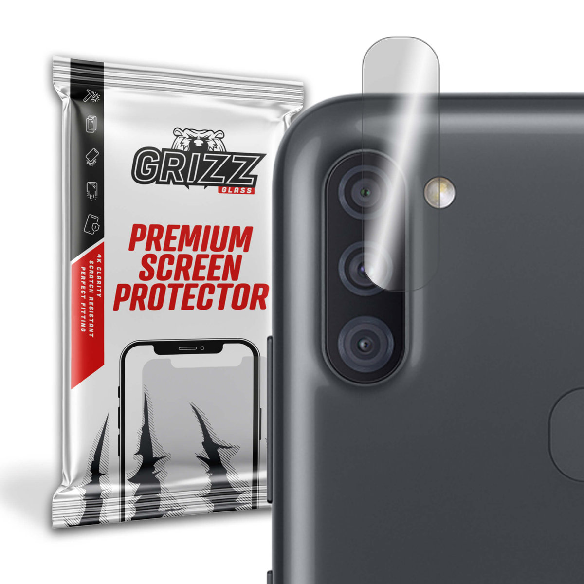 GrizzGlass HybridGlass Camera szkło hybrydowe na obiektyw do Samsung Galaxy A11