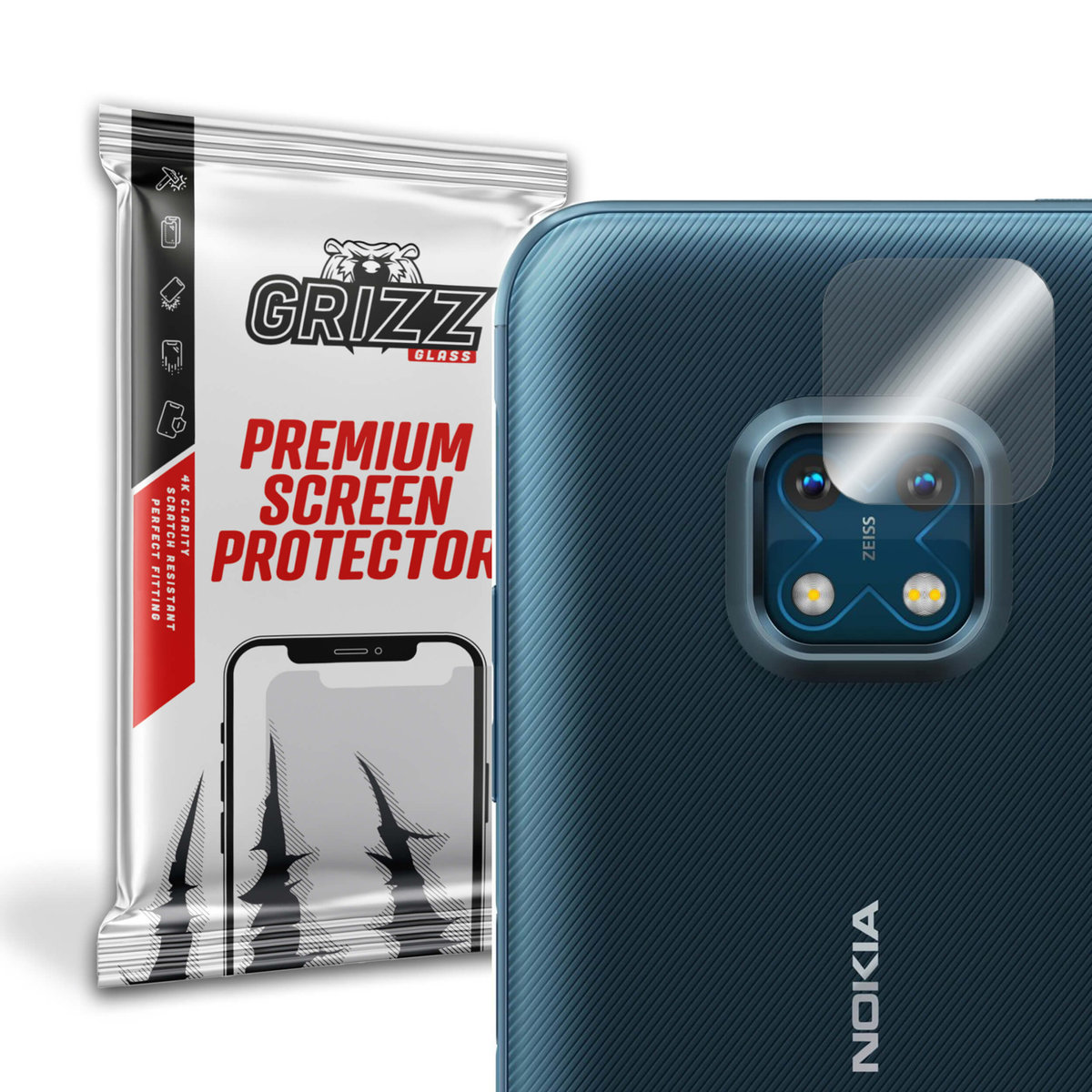 GrizzGlass HybridGlass Camera szkło hybrydowe na obiektyw do Nokia XR20