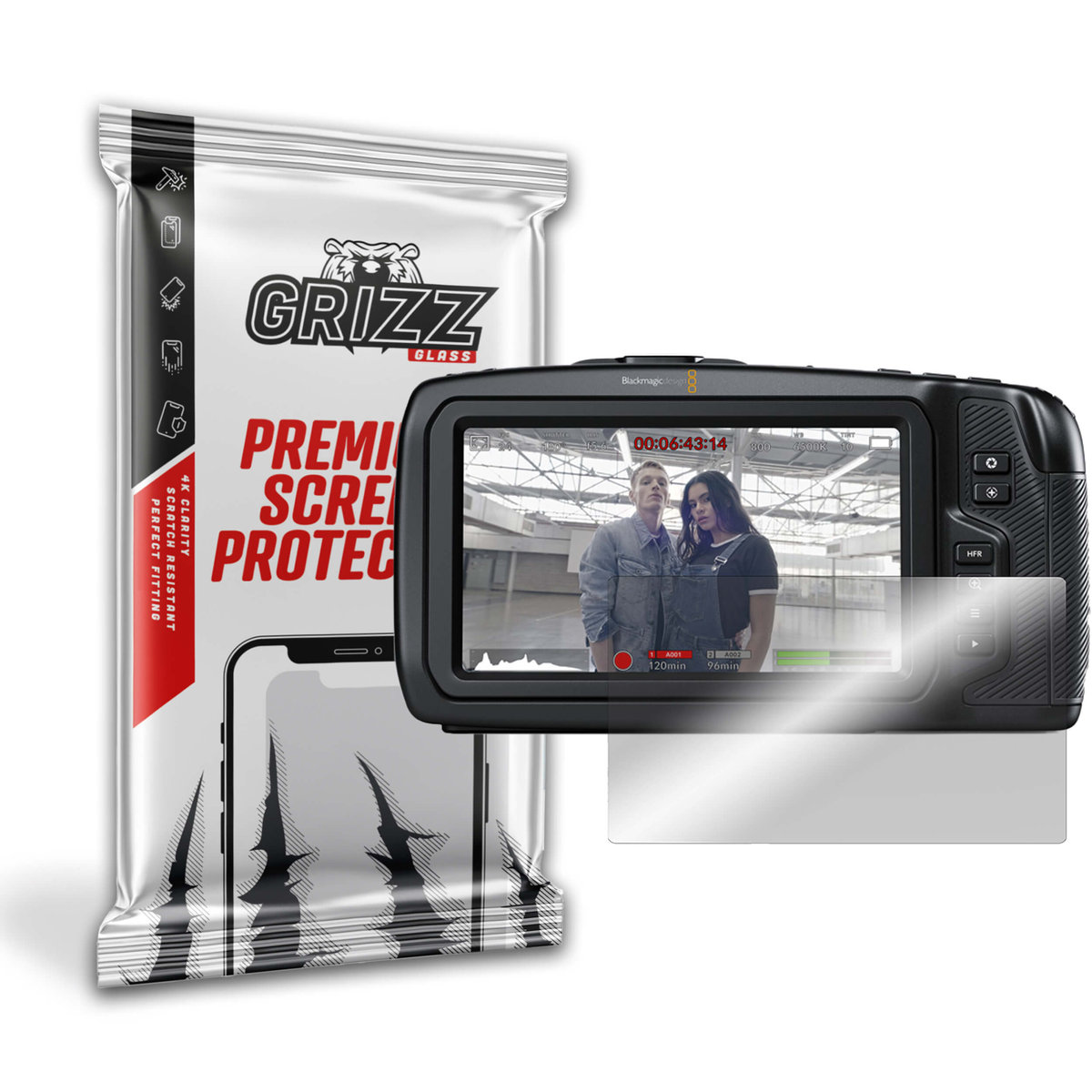 GrizzGlass HybridGlass szkło hybrydowe do BlackMagic Pocket 6K