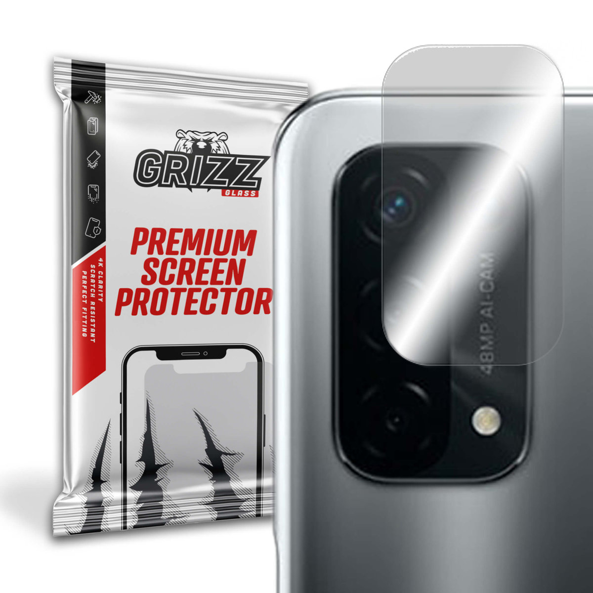 GrizzGlass HybridGlass Camera szkło hybrydowe na obiektyw do Oppo A74 5G
