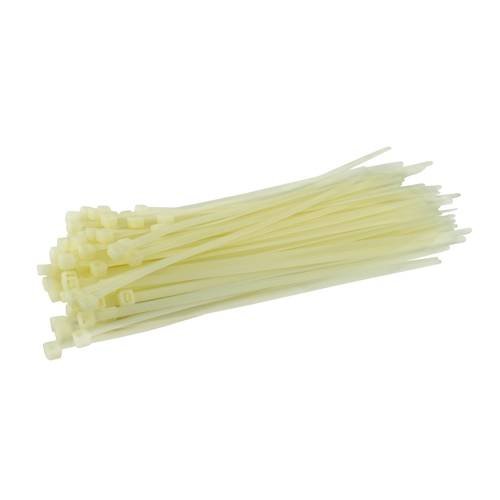 Opaski kablowe plastikowe - trytki białe 4,8x370mm 100szt