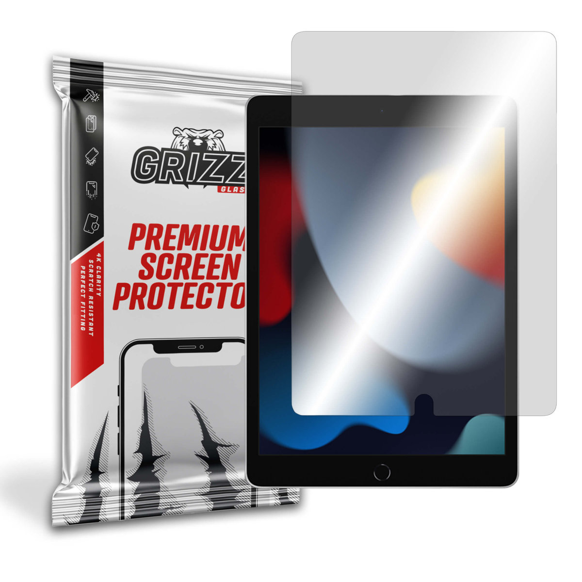 GrizzGlass HybridGlass szkło hybrydowe do Apple iPad 7th, 8th, 9th gen